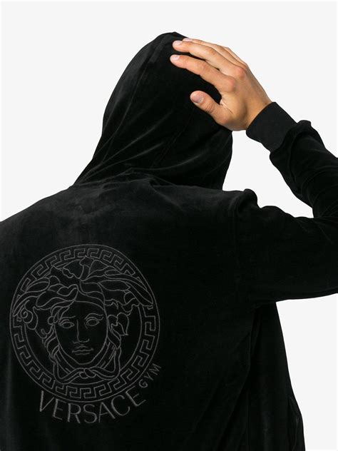 sitah black versace hoodie|Men's Versace Hoodies .